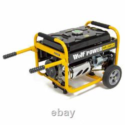 Wolf Petrol Generator WPL3500LR 3200w 4.0KVA 7HP with Wheel Kit