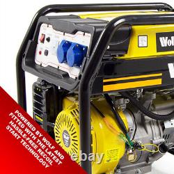 Ancien générateur d'essence portable Wolf WPB7510LR 5500w 6.9KVA Électrique