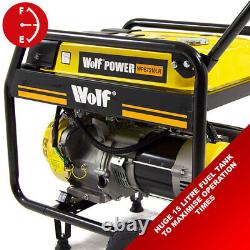 Ancien générateur d'essence portable Wolf WPB7510LR 5500w 6.9KVA Électrique