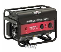 Briggs & Stratton Sprint 3200a 3.1kavec 3.1kva Avr Générateur De Pétrole Framed