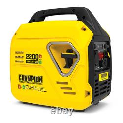Champion 92001i Générateur inverter bi-carburant 2200 W GPL/essence ultra silencieux