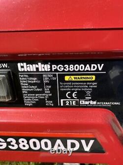 Clarke PG3800ADV 3kVA Générateur à essence à double tension - collection uniquement, s'il vous plaît.