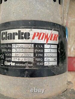 Clarke Power Frame Monté Honda Alimenté 5.0 Générateur D'essence 2.0kva 115v 230v
