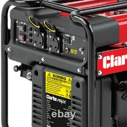 Dernier générateur inverter à essence Clarke IG3500AF 3,4 kW à cadre ouvert
