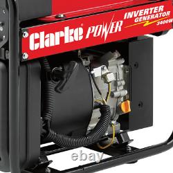 Dernier générateur inverter à essence Clarke IG3500AF 3,4 kW à cadre ouvert