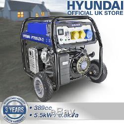 Essence Générateur Portable Démarreur Électrique 5.5kw 6.8kva 4 Temps 13hp Hyundai