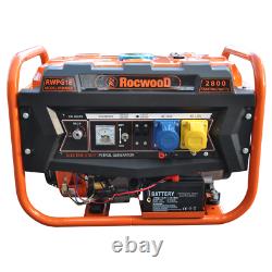 Générateur D’essence Portable 2800w Rocwood 110v 4stroke 8hp Electric Start Huile Gratuite