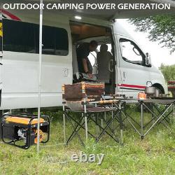 Générateur D’essence Portable 4-stroke 4000w Electric Recoil Start Camping Power Uk