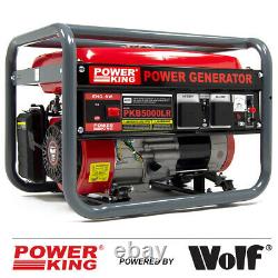 Générateur D’essence Powerking Pkb5000lr 3200w 4kva Wolf 7hp 4 Stroke