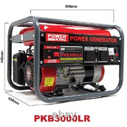 Générateur D'essence Powerking Portable Pkb3000lr 2200w 2.75kva Huile De Camping Silencieuse