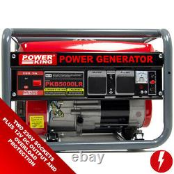 Générateur D'essence Powerking Portable Pkb5000lr 3200w 4kva Avec Roues Et Huile