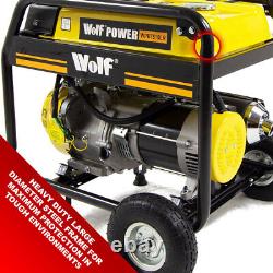 Générateur D'essence Wolf Portable Wpb7510lr 5500w 6,9kva Electric Camping Power