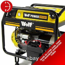 Générateur D'essence Wolf Portable Wpb8510es 6500w 8.2kva Electric Camping Power