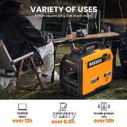 Générateur D'onduleur Portable Compact 3.3kw Max Pour La Sauvegarde De La Maison De Camping