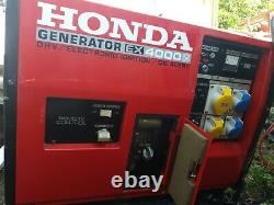 Générateur Honda Ex4000s Ohv / Allumage Électronique / Alerte D'huile Max 4kva Rouge De