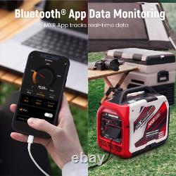 Générateur Inverseur 3200W + Surveillance d'Application Écran Numérique Éco pour Alimentation de Camping