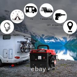 Générateur Inverseur 600W Générateur à Essence Silencieux Portable pour Camping Énergie d'Urgence
