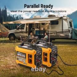 Générateur Inverseur Portable 2000W Essence Silencieux Écran Numérique Compact et