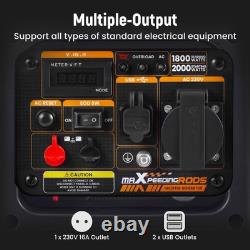 Générateur Inverseur Portable 2000W Essence Silencieux Écran Numérique Compact et