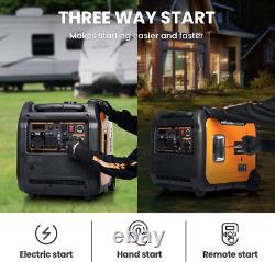 Générateur Inverseur Portable 5500W Essence Silencieux Onde Sinusoïdale Pure pour Camion