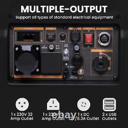 Générateur Inverseur Portable 5500W Essence Silencieux Onde Sinusoïdale Pure pour Camion