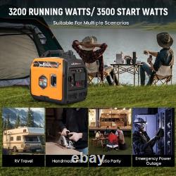 Générateur Inverseur Portable Compact 3.5KW Max pour Voyage en Camping-Car, Camping et Secours à Domicile