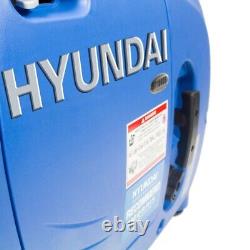 Générateur Inverseur Portable Hyundai 1000W 1kW à Essence Faible Bruit HY1000Si