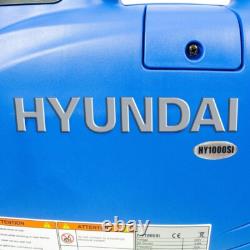 Générateur Inverseur Portable Hyundai 1000W 1kW à Essence Faible Bruit HY1000Si