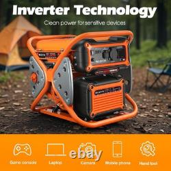 Générateur Inverseur Portable à Essence WILGOON 3200W, Mighty Atom, Valise Camping