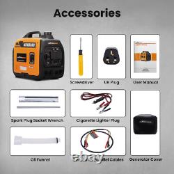 Générateur Inverseur à Essence 3KW Mallette pour Camping Tempête Inondation Alimentation de Secours à Domicile