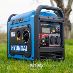Générateur Inverseur à Essence Hyundai 2200W / 2,2kW, Démarrage Électrique, Onde Sinusoïdale Pure