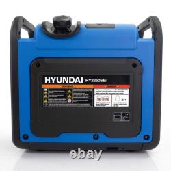 Générateur Inverseur à Essence Hyundai 2200W / 2,2kW, Démarrage Électrique, Onde Sinusoïdale Pure