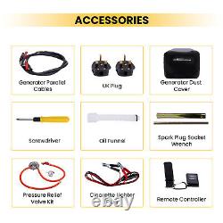 Générateur Inverseur à Essence Portable 3200W E-démarrage pour Camping Biocarburant GPL