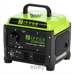 Générateur Inverseur à Essence Zipper STE1100IV 1,1KW Portable