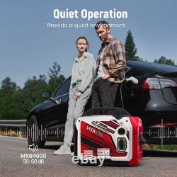 Générateur Inverter 3200W à Essence avec Surveillance par Application Mode ÉCO pour Alimentation Électrique en Extérieur