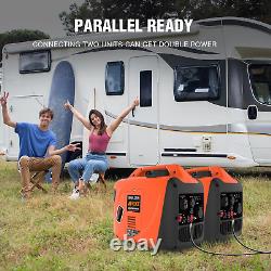 Générateur Inverter AIVOLT 1800W à essence, moteur 4 temps 80cc, portable et silencieux