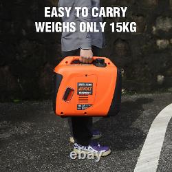 Générateur Inverter AIVOLT 1800W à essence, moteur 4 temps 80cc, portable et silencieux