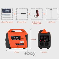 Générateur Inverter AIVOLT 1800W à essence, moteur 4 temps 80cc, portable et silencieux