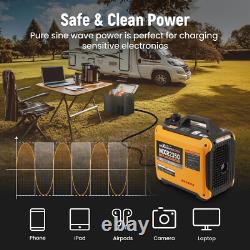 Générateur Inverter Essence 1800W-2000W Portable Silencieux pour Camping Caravane 15kg