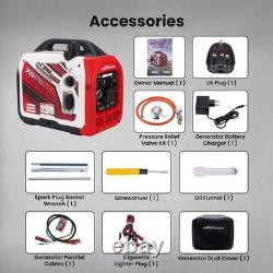 Générateur Inverter Portable 3200W Essence/GPL Démarrage Électrique Application Bluetooth 24kg