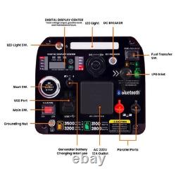 Générateur Inverter Portable 3200W Essence/GPL Démarrage Électrique Application Bluetooth 24kg