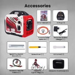 Générateur Inverter Portable 3200W Essence/GPL Démarrage par Application Pour Camping Extérieur