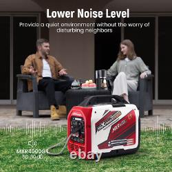 Générateur Inverter Portable 3200W Essence GPL Double Carburant Démarrage Électronique Application Énergie Camping