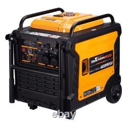 Générateur Inverter Portable 8000W Essence Démarrage Électrique + Interface ATS Pour Camping et Camping-Car