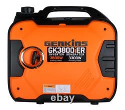 Générateur Inverter Portable GENKINS 3800 Watts avec Télécommande + Démarreur Électrique