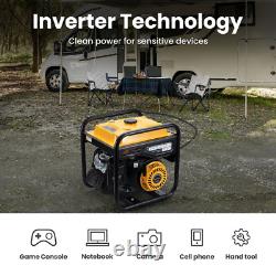 Générateur Inverter Portable à Essence 3,5KW 26kg pour Camping, Camping-Car, Téléphone/PC/Appareil Photo