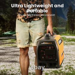Générateur Inverter à Essence 3000 Watts Portable 21,5 kg pour Bateau Caravane SUV Fourgon