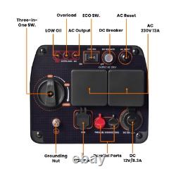 Générateur Inverter à Essence 3200W Onde Sinusoïdale Propre pour Camping, VR, Jardin, Extérieur