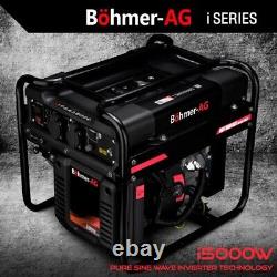 Générateur Inverter à Essence 3,0 Kw Silencieux Portable pour Camping Böhmer-AG i-5000W