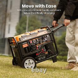 Générateur Inverter à Essence Portable 5500W 5.0kVA 4 Temps + Interface ATS Camping